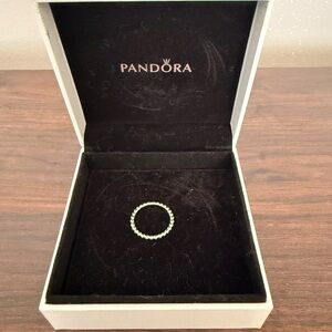 GENUINE Pandora Sterling Silver Bubble Ring